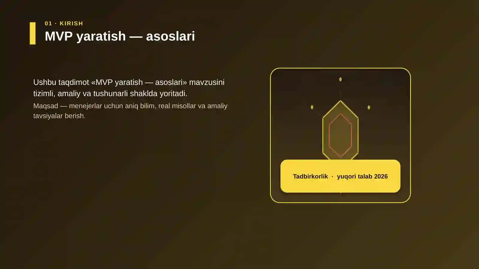 MVP yaratish — asoslari 3