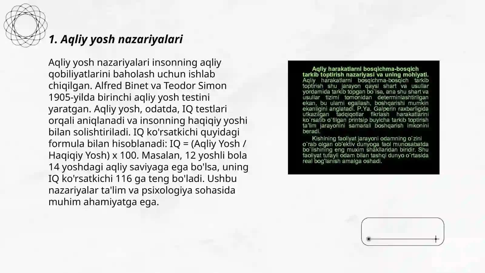 Aqliy yosh muammosini tadqiq etgan olimlar 3