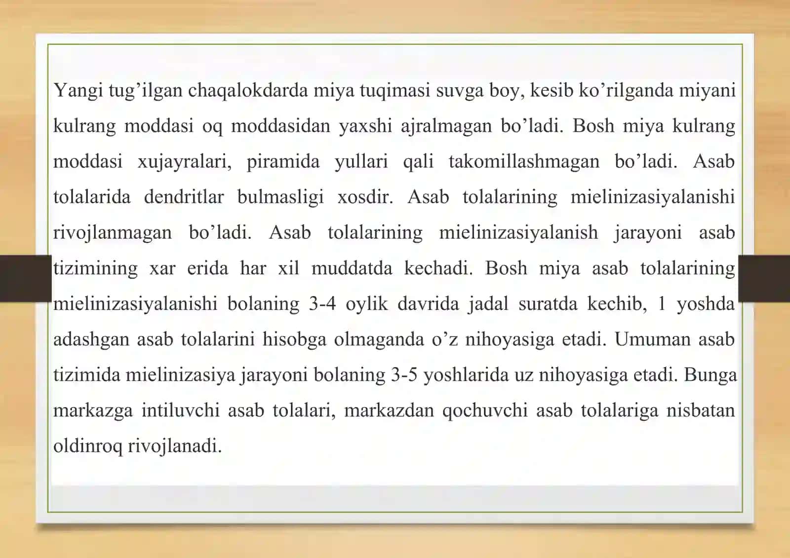 Bolalarda bosh miyaning morfologik va funksional hususiyatlari 3