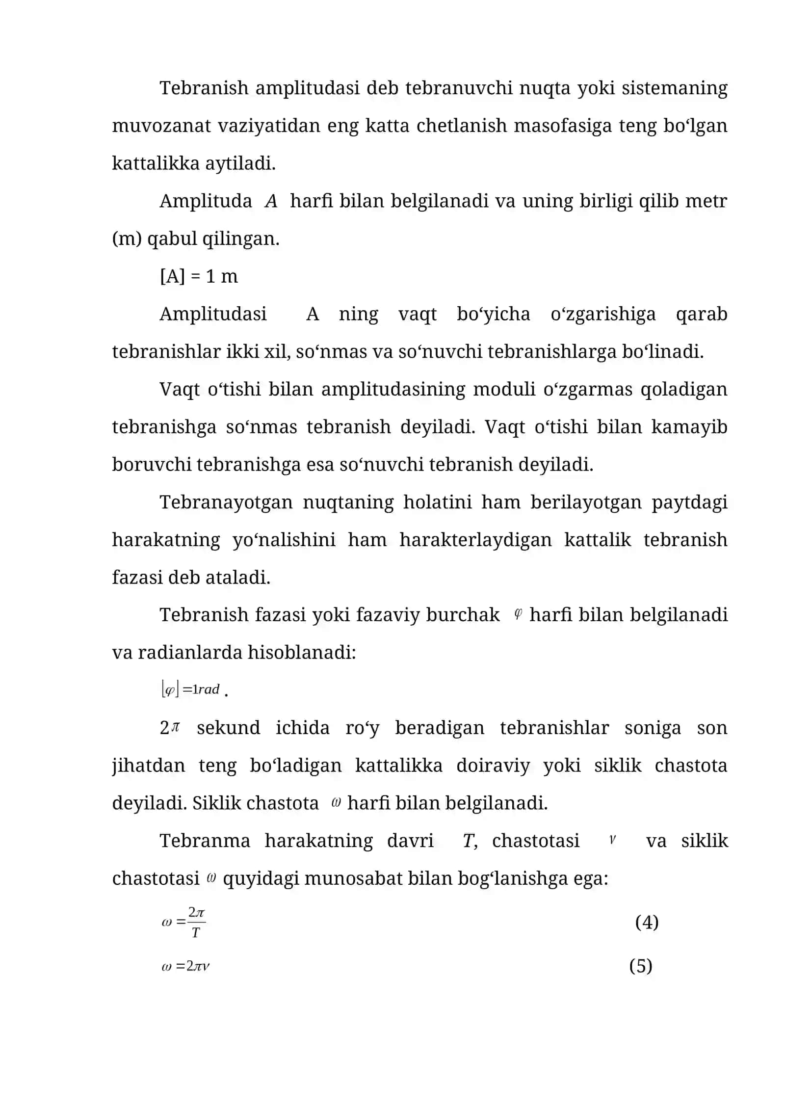 Mexanik tebranishlar va to‘lqinlar 3