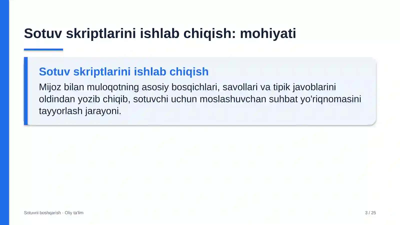 Oftalmologiya klinikalarida sotuv skriptlarini ishlab chiqish 3