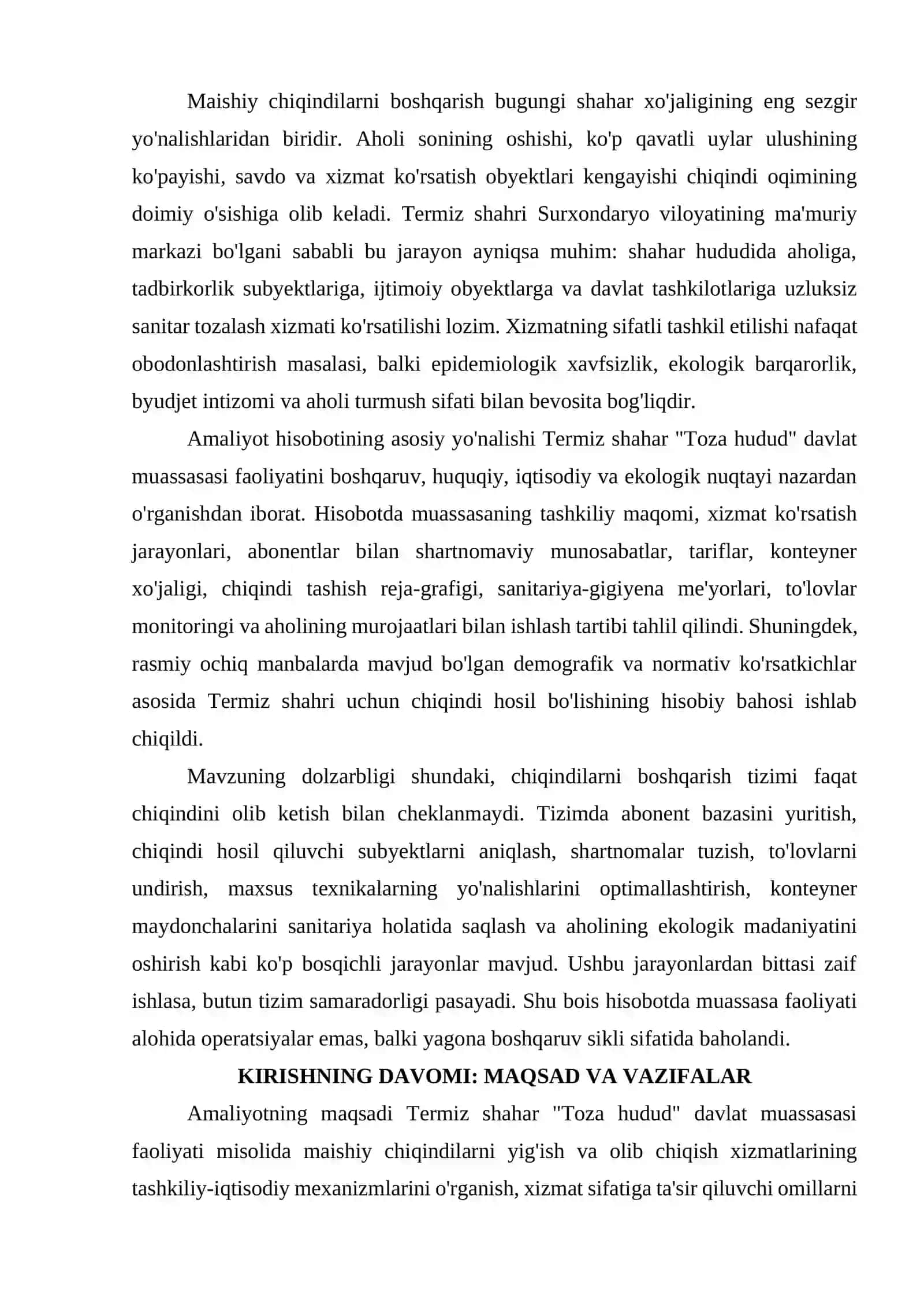 Toza Hudud amaliyot hisoboti 3