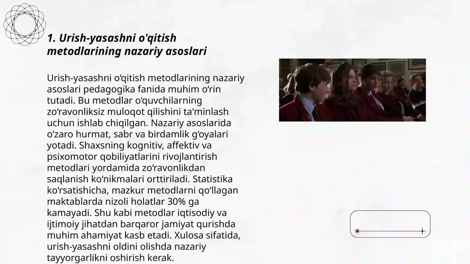 Urish-yasashni o'qitish metodlarining nazariy asoslari 3