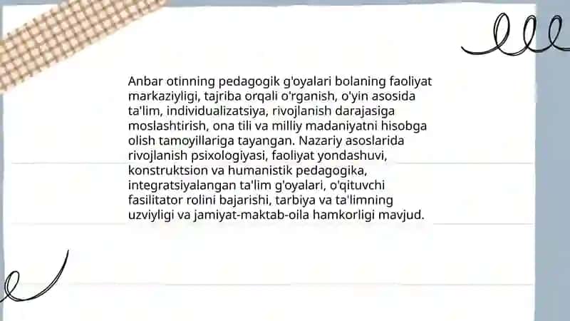 Anbar otinning pedagogik g'oyalari 3