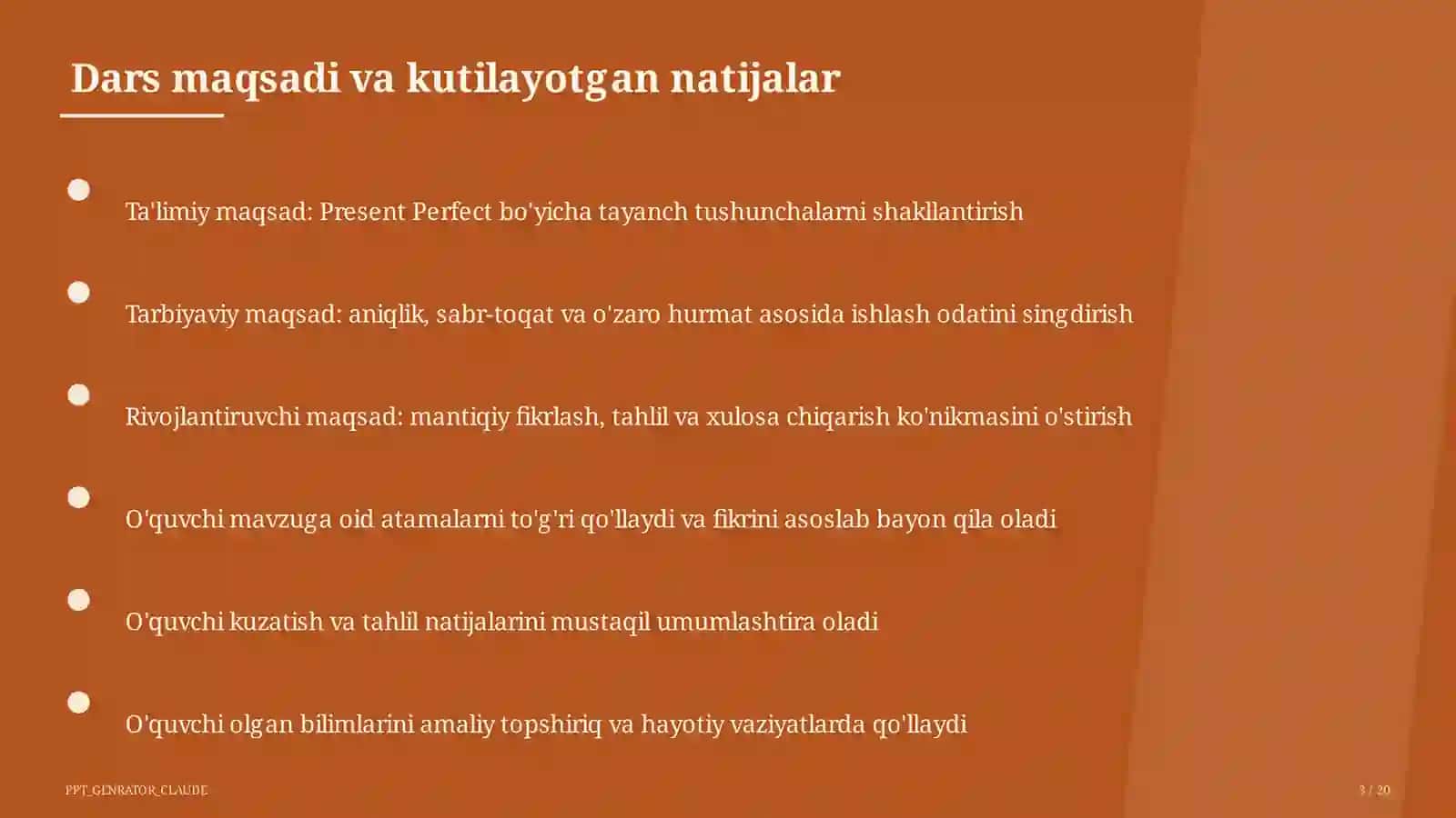 Present Perfect (8-sinf) 3