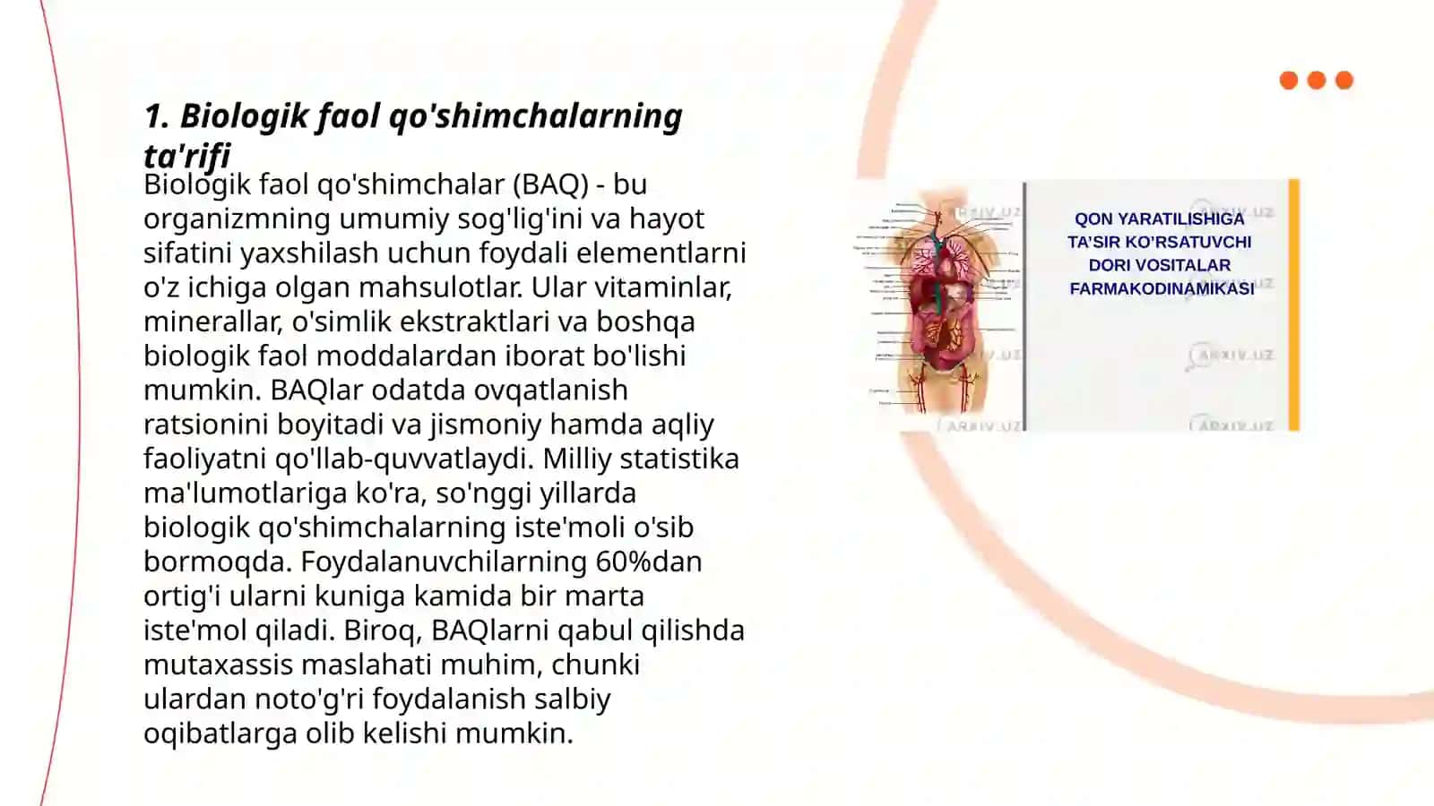 Bialogik faol qoshimchalar va dori vositalarining qiyosiy tahlili 3