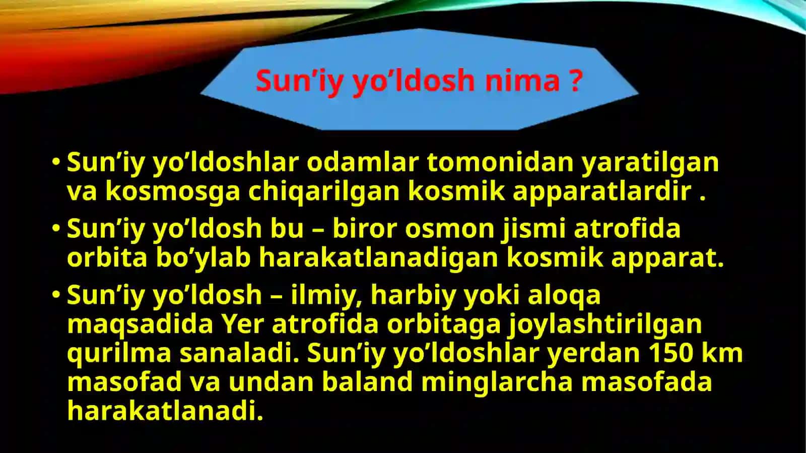 Sun’iy yo’ldoshni mo’ljallangan orbitaga chiqarish 3