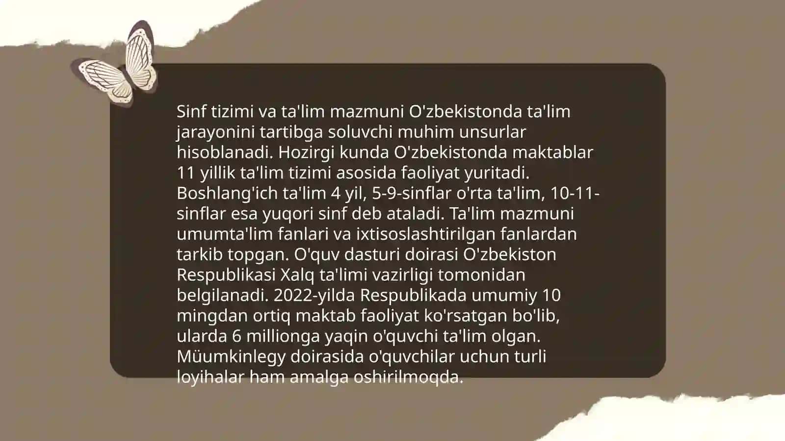 Sinf Tizimi va Ta'lim Mazmuni 3