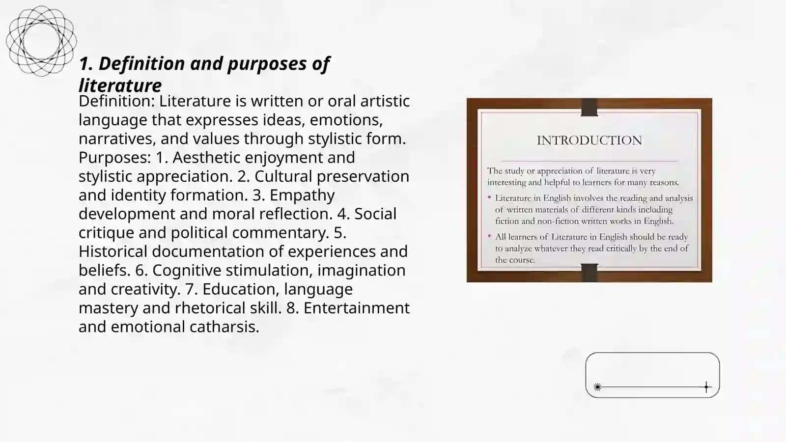 Introduction to literature 3
