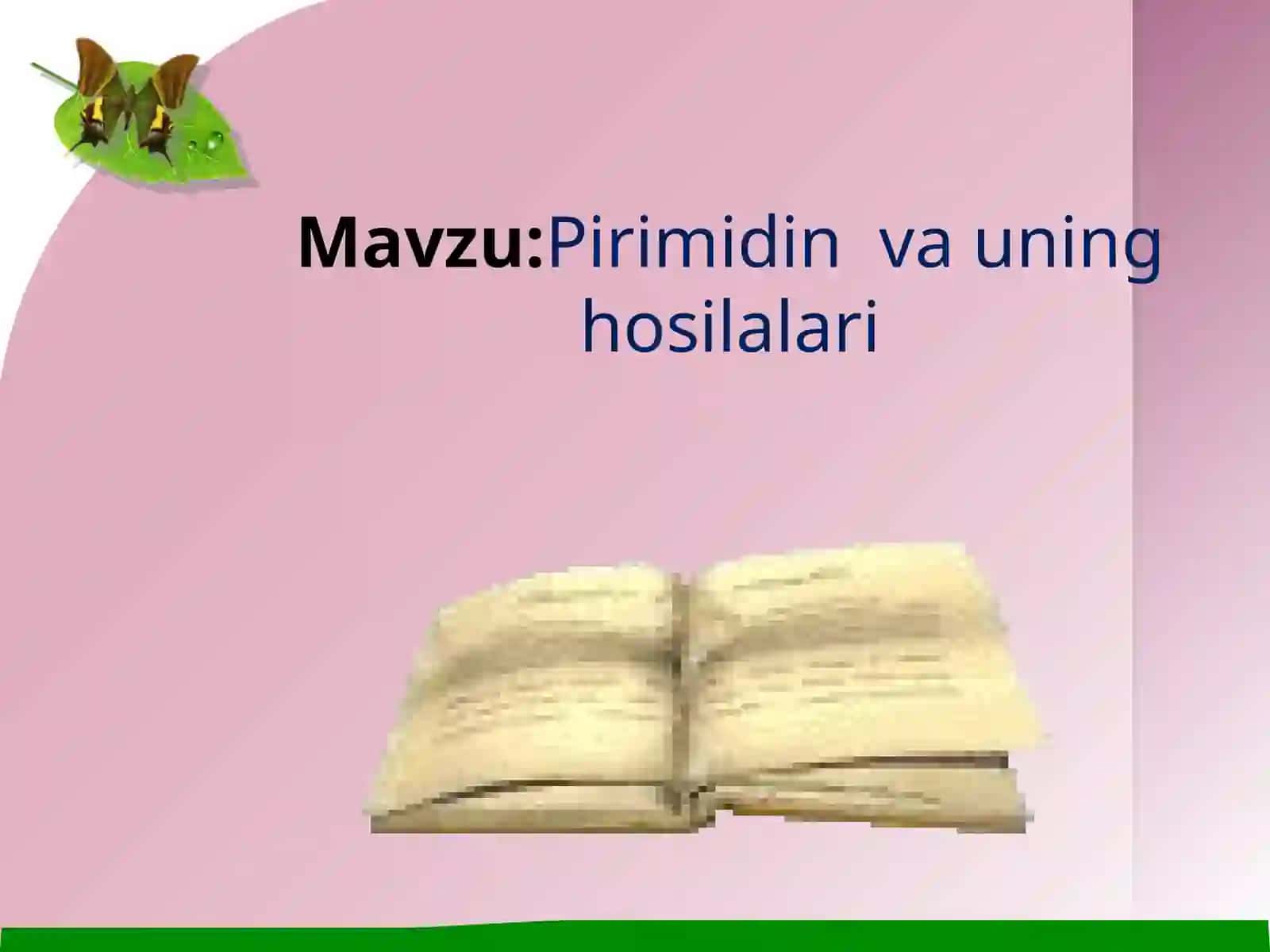 Pirimidin va uning hosilalari 3
