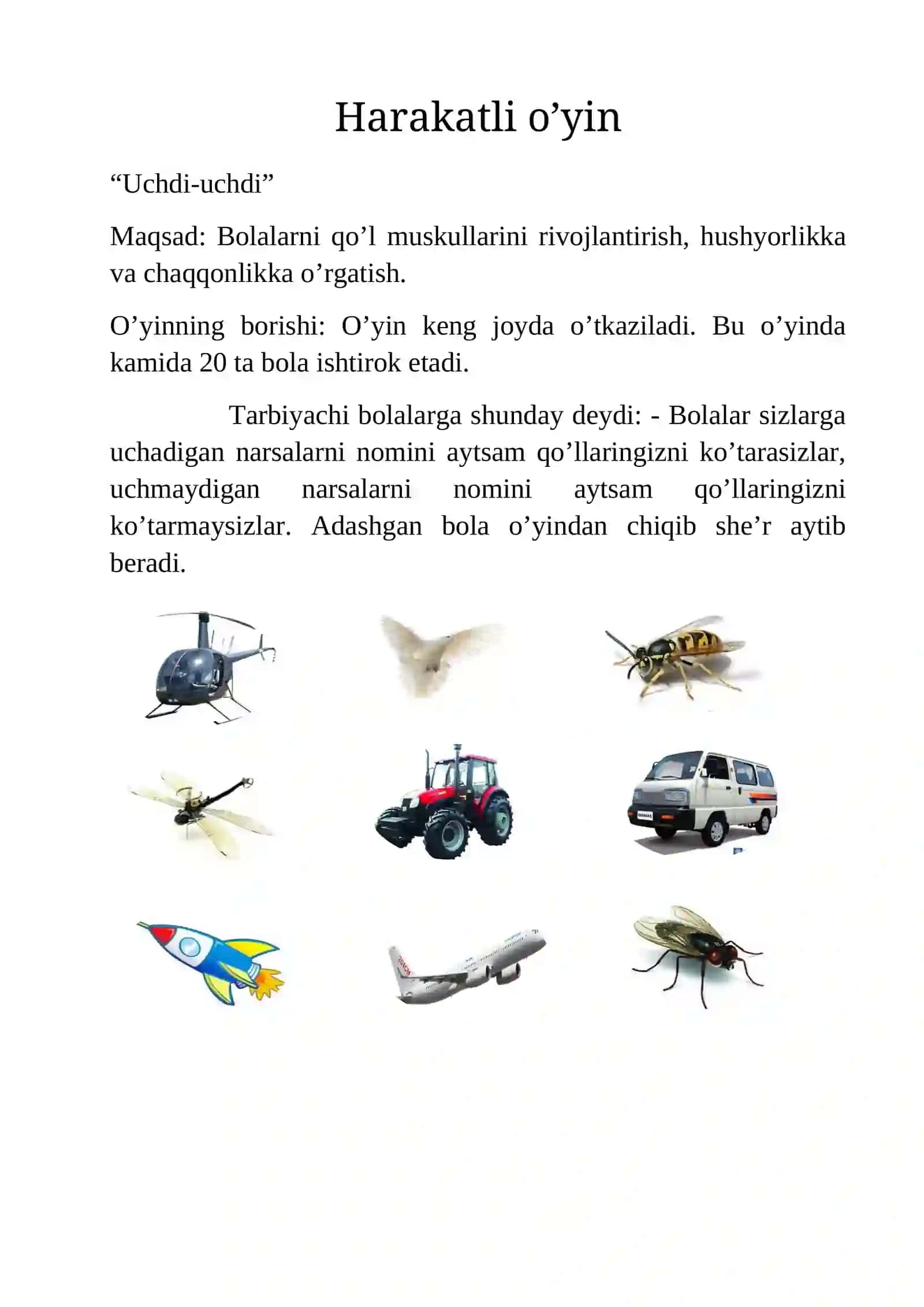 Harakatli o’yin “Quyonchalar ob-qochdi” 3