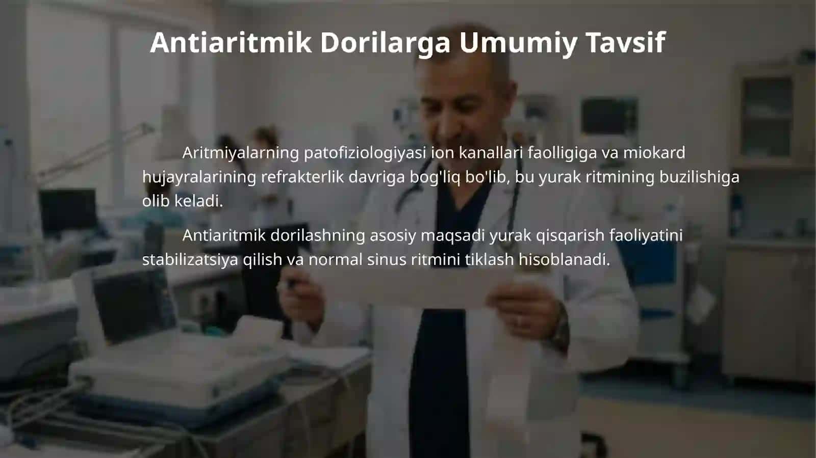 Kirish: Aritmiyalar va ularning klassifikatsiyasi 3