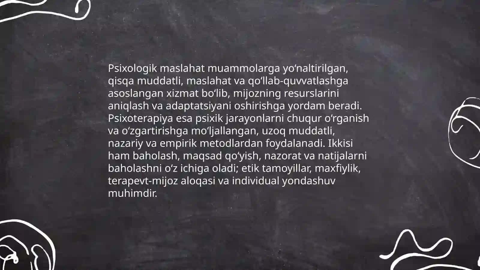 Psixologik maslahat va psixoterapiya haqida tushuncha 3
