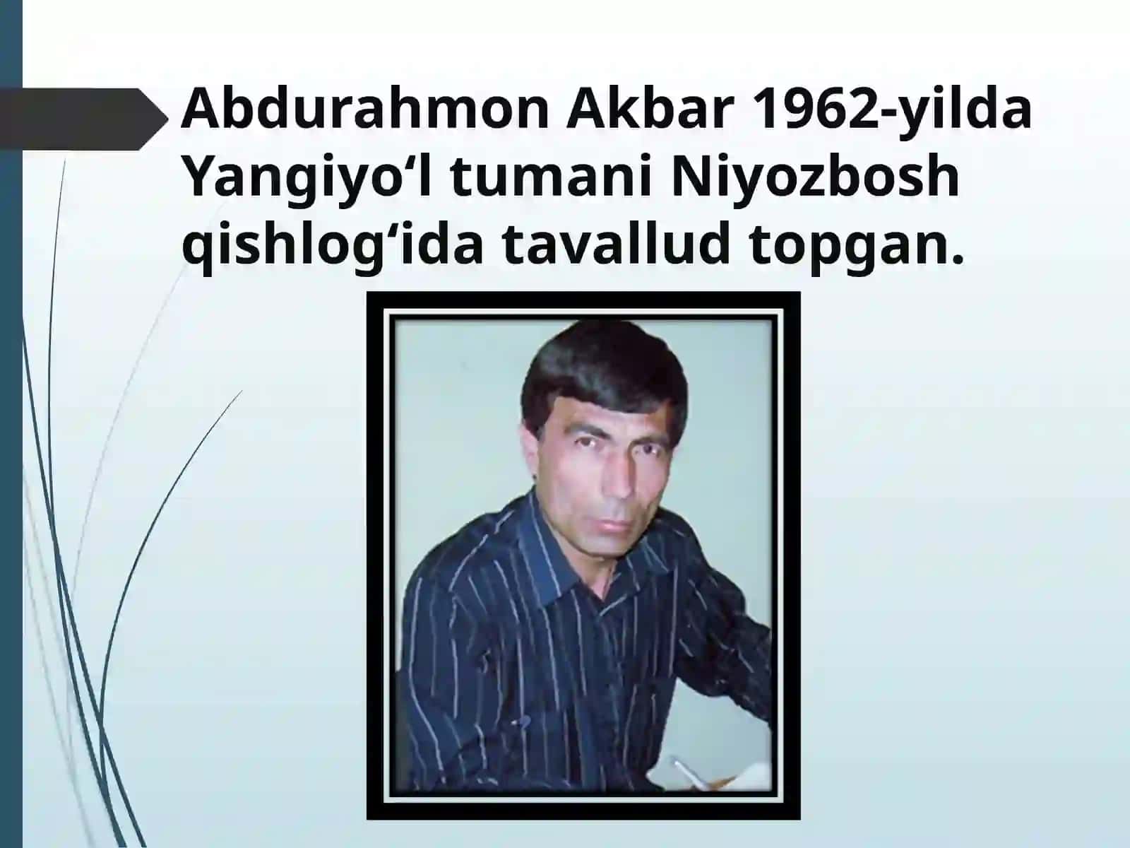 Abdurahmon Akbar Hayot Yo'li 3