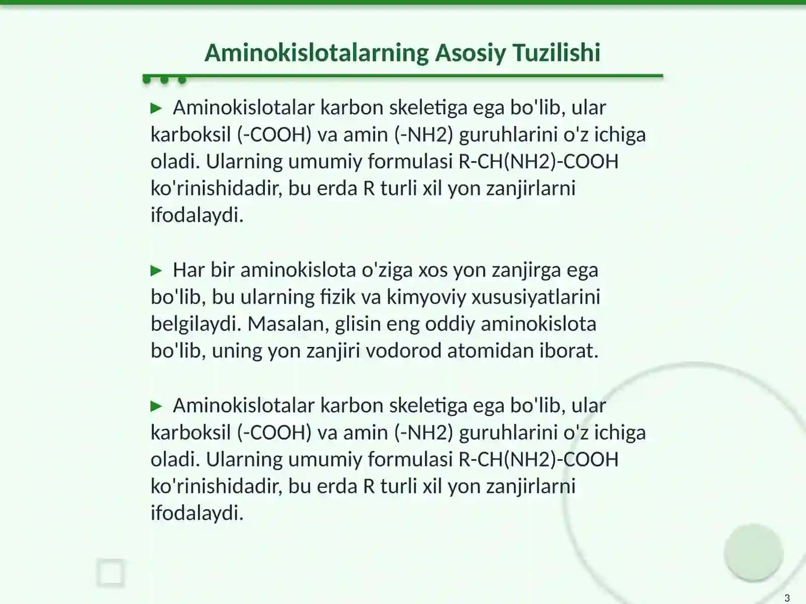 Aminokislotalarning kimyoviy va tibbiy - biologik xossalari 3