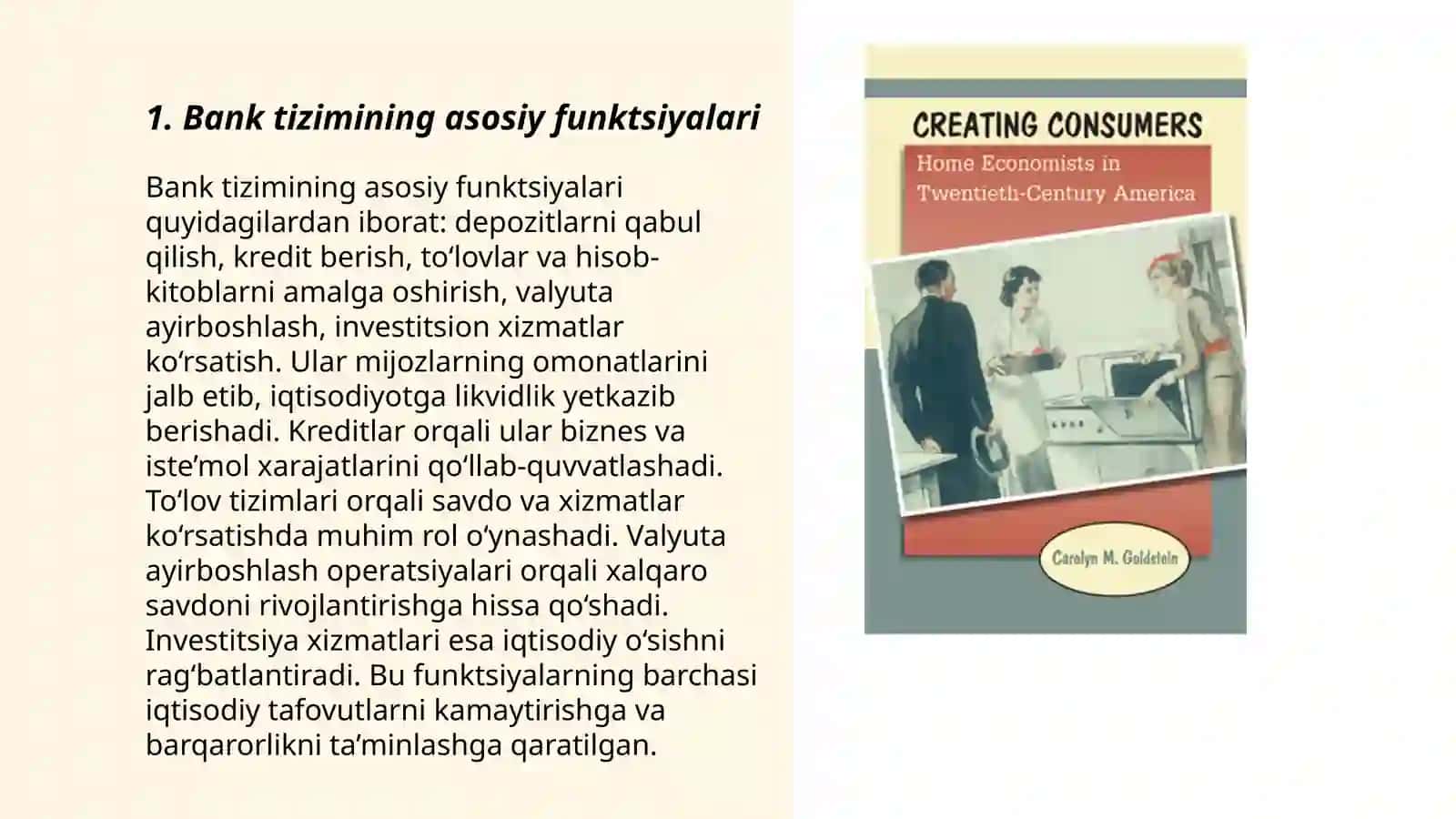 Banklar va ularning bozor iqtisodiyotidagi o’rni 3