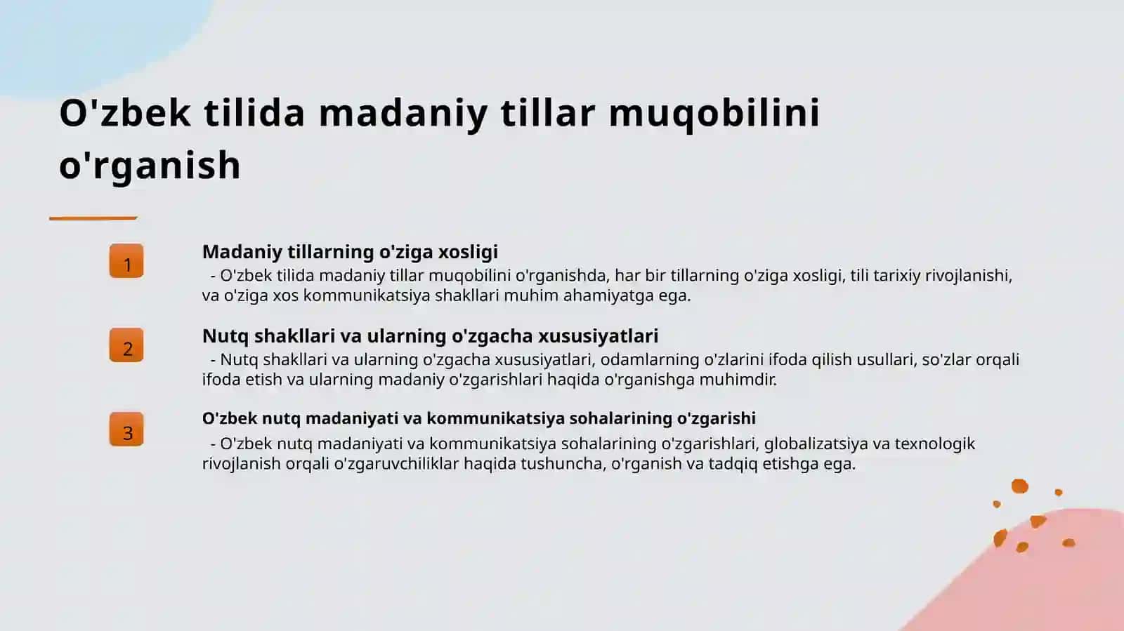 Nutq madaniyati va Nutq shakillari 3