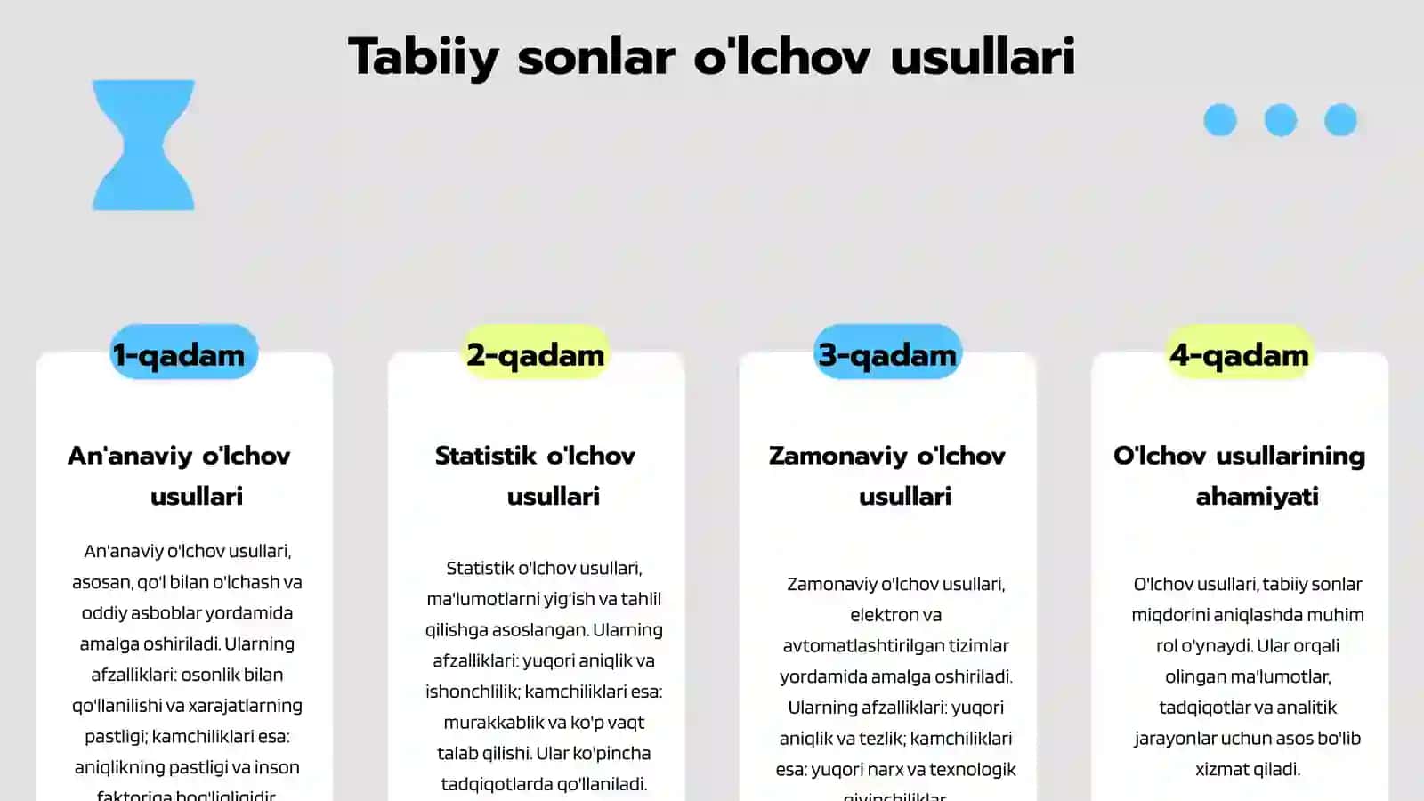 Natural son miqdorlarni o'lchash natijasi sifatida 3