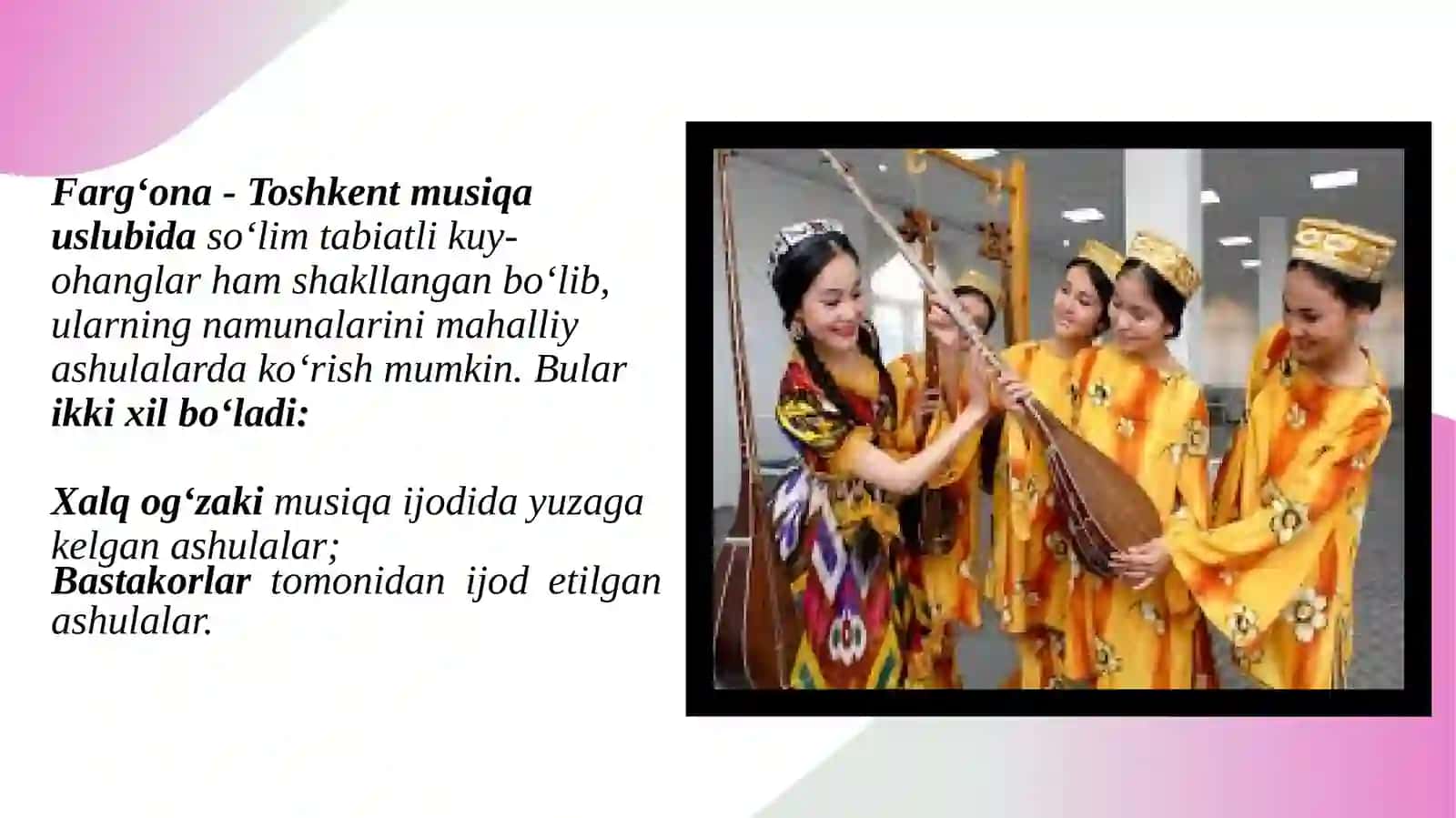 FARG'ONA-TOSHKENT MUSIQA USLUBI VA HUDUDGA XOS CHOLG‘ULAR 3