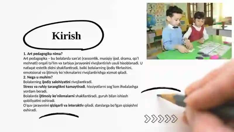 Bolalar maktab-internatlarida art  pedagogikadan foydalanish. 3