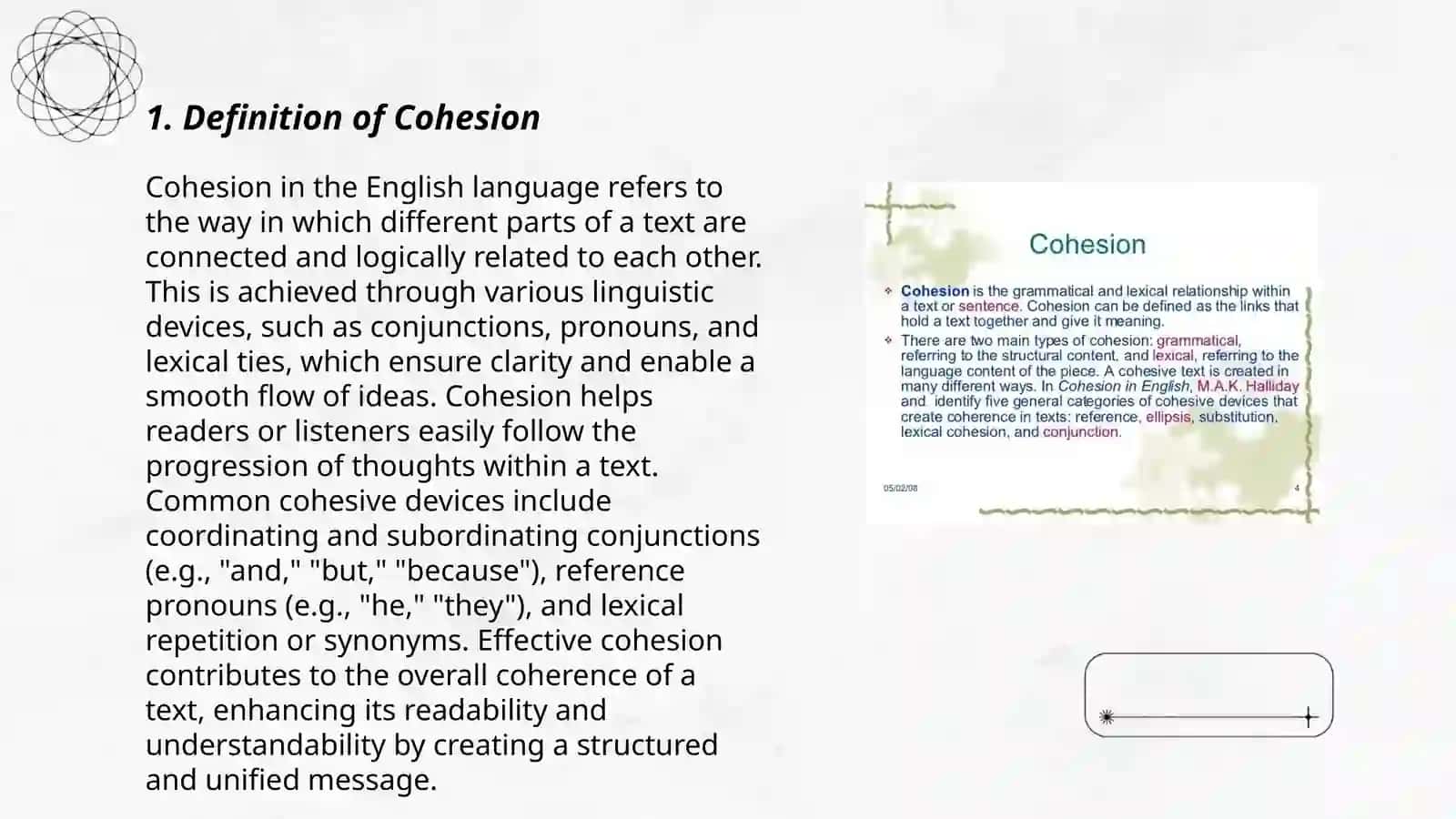 Cohesion in Grammar 3