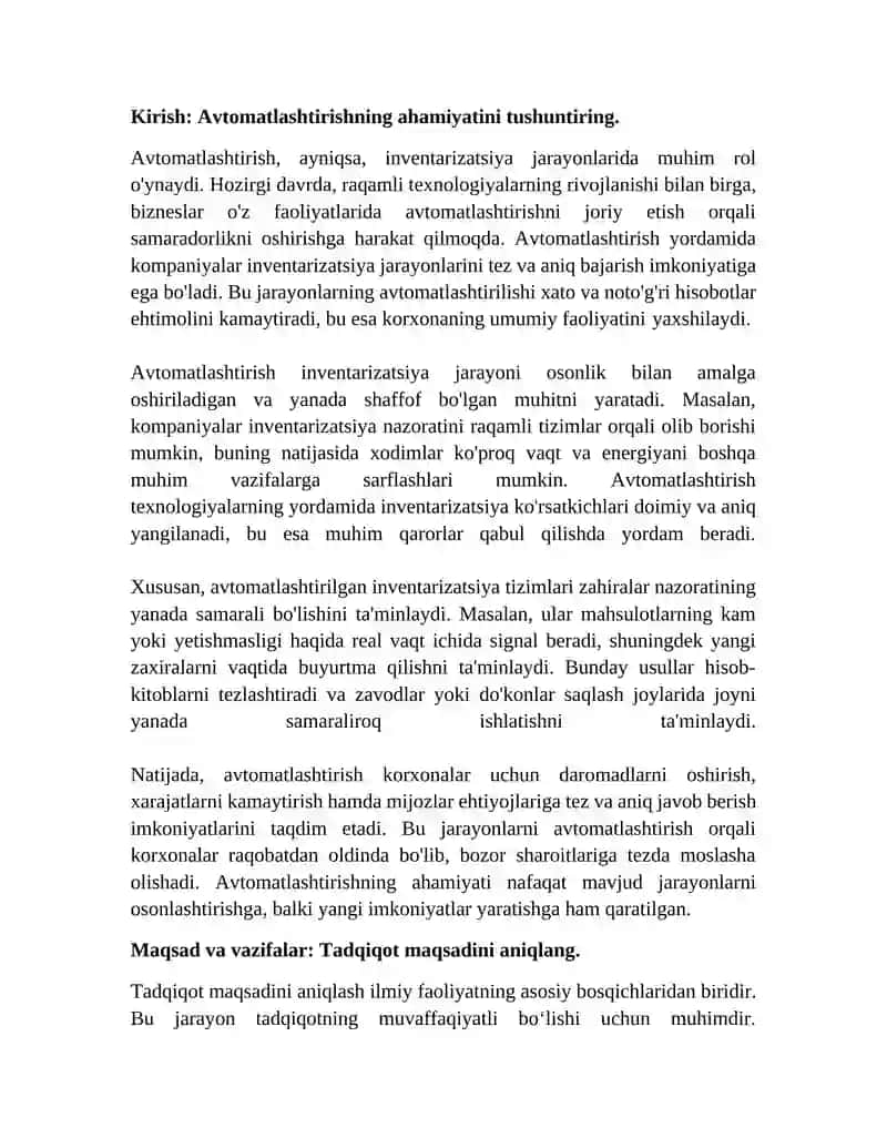 Inventarizatsiya jarayonlarini avtomatlashtirish usullari 3