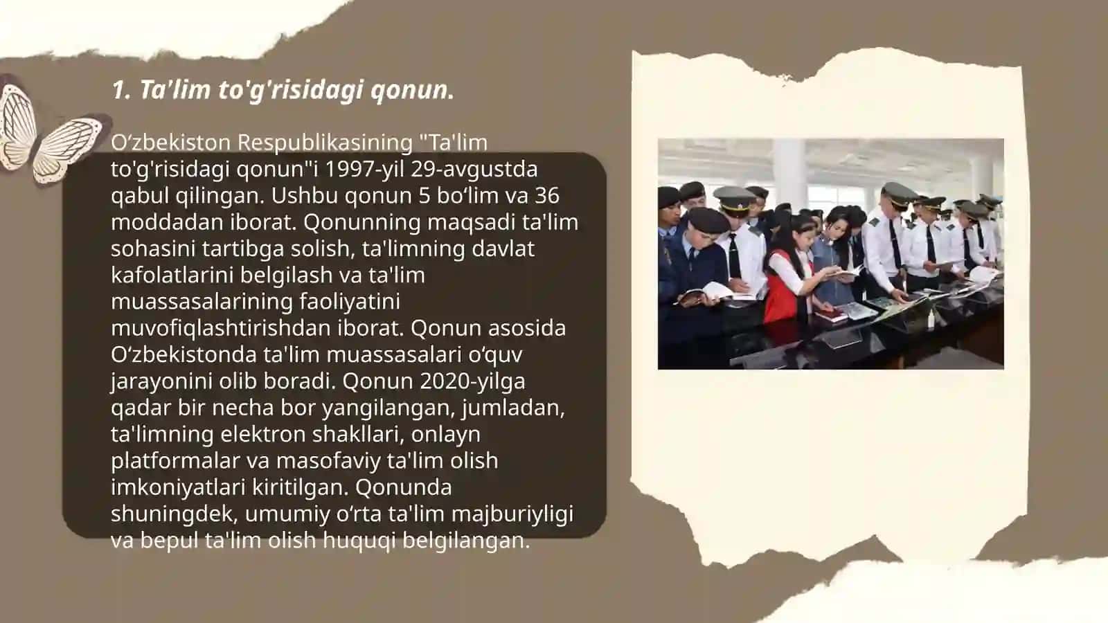 Taʼlim mazmunini belgilab beruvchi meʼyoriy-huquqiy hujjatlar 3