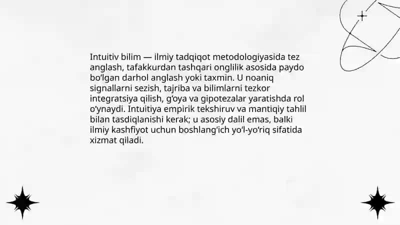 Intuitiv bilim 3