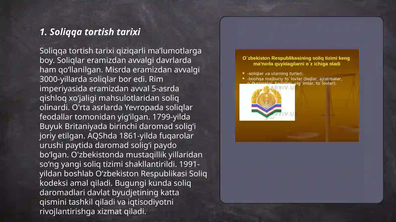 Soliqqa tortish 3