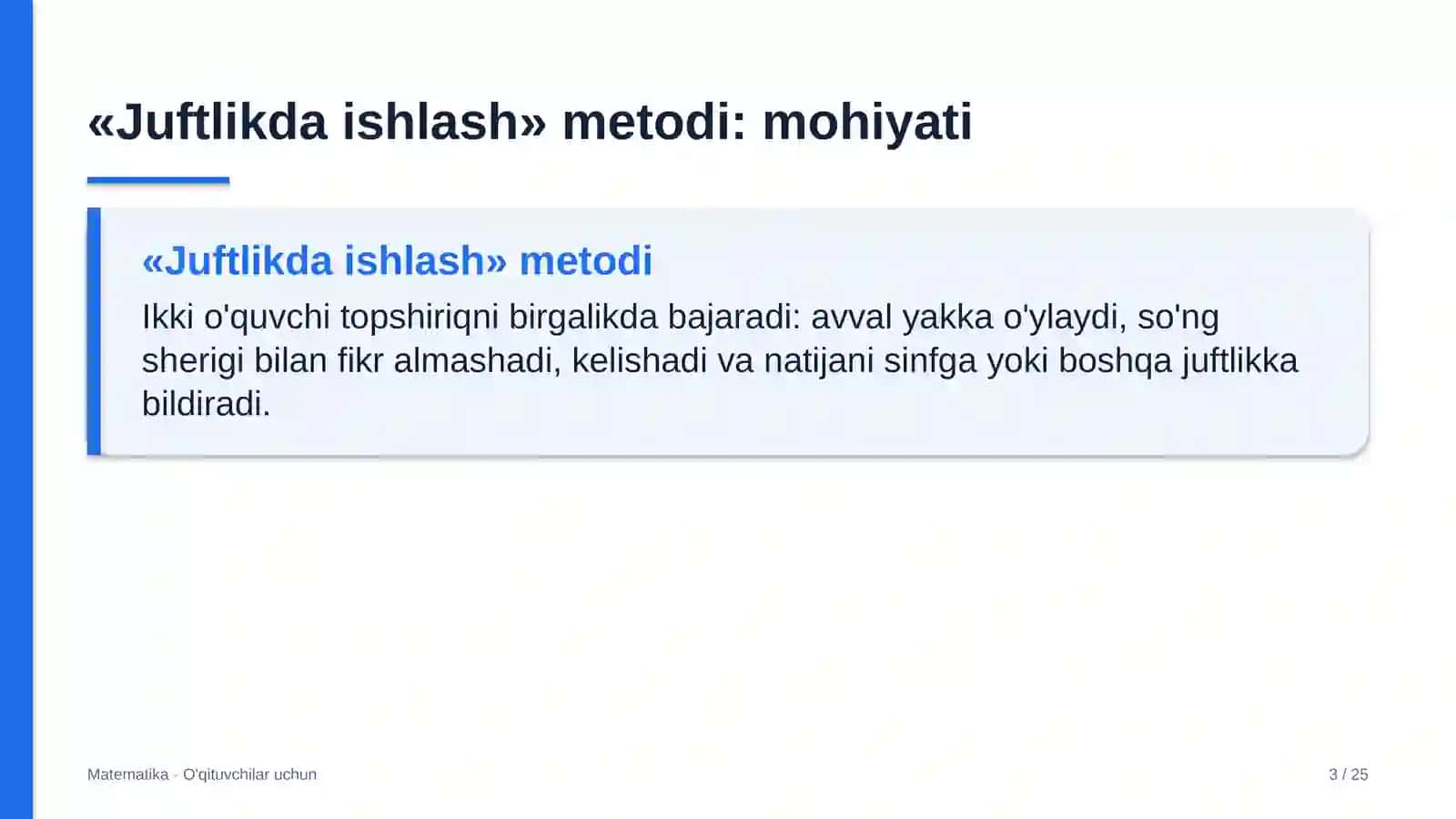 matematika darslarida juftlikda ishlash metodidan foydalanish 9258 3