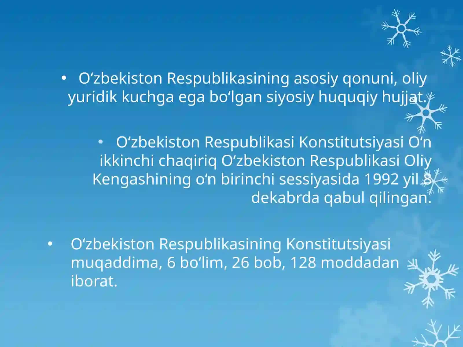 O'zbekiston Respublikasi Konstitutsiyaviy huquqio'quv kursi 3