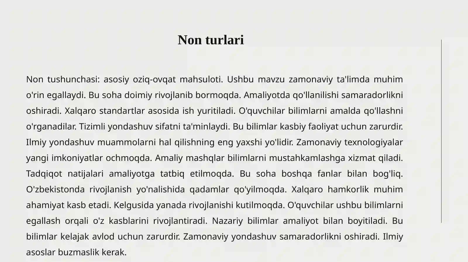 Non mahsulotlari 3
