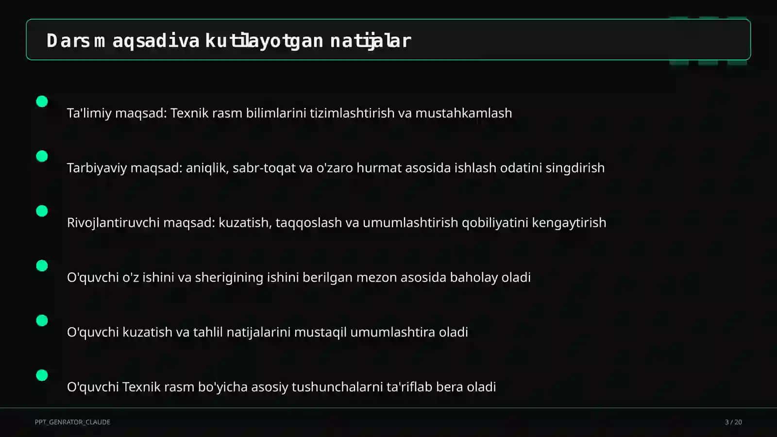 Texnik rasm (8-sinf) 3