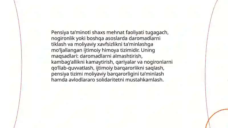 Pensiya ta'minot tushunchasi tamoyillari va turlari 3