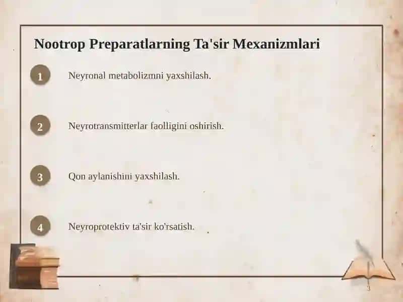 Nootrop va Analeptik Preparatlar: Ta'siri va Qo'llanilishi 3