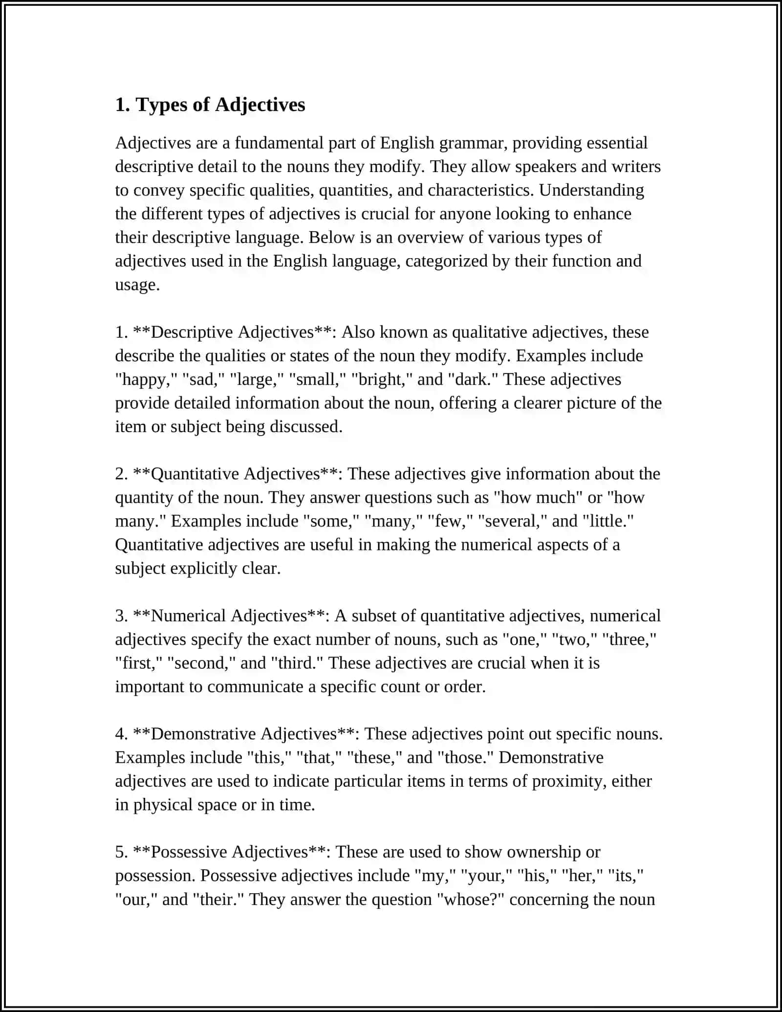 ADJECTIVES 3