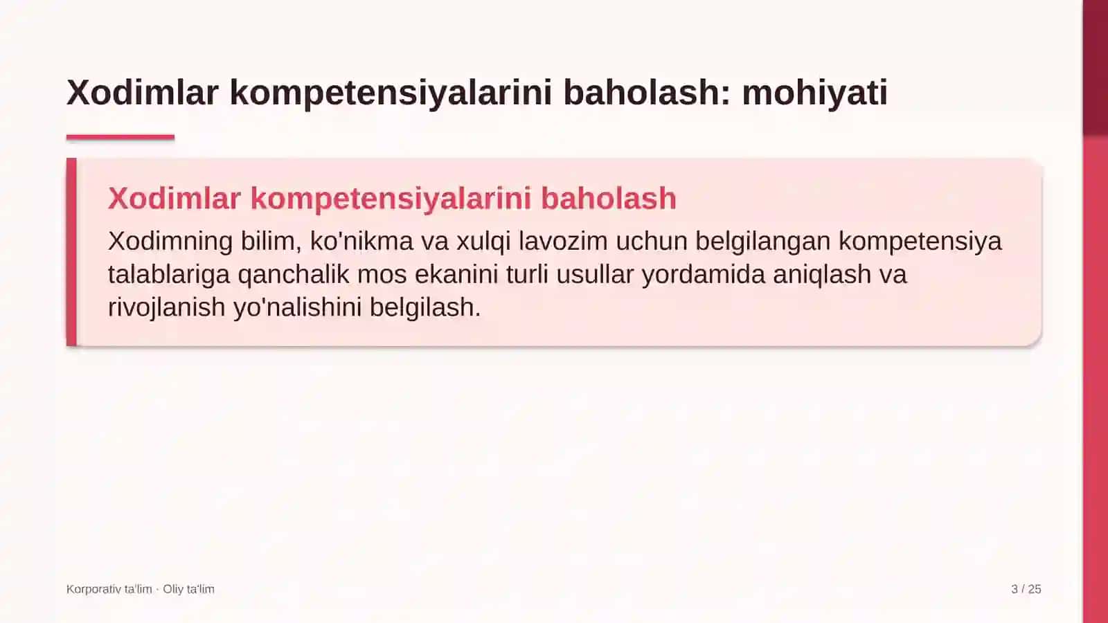 yog' moy sanoatida xodimlarning kompetensiyalarini baholash 2180 3