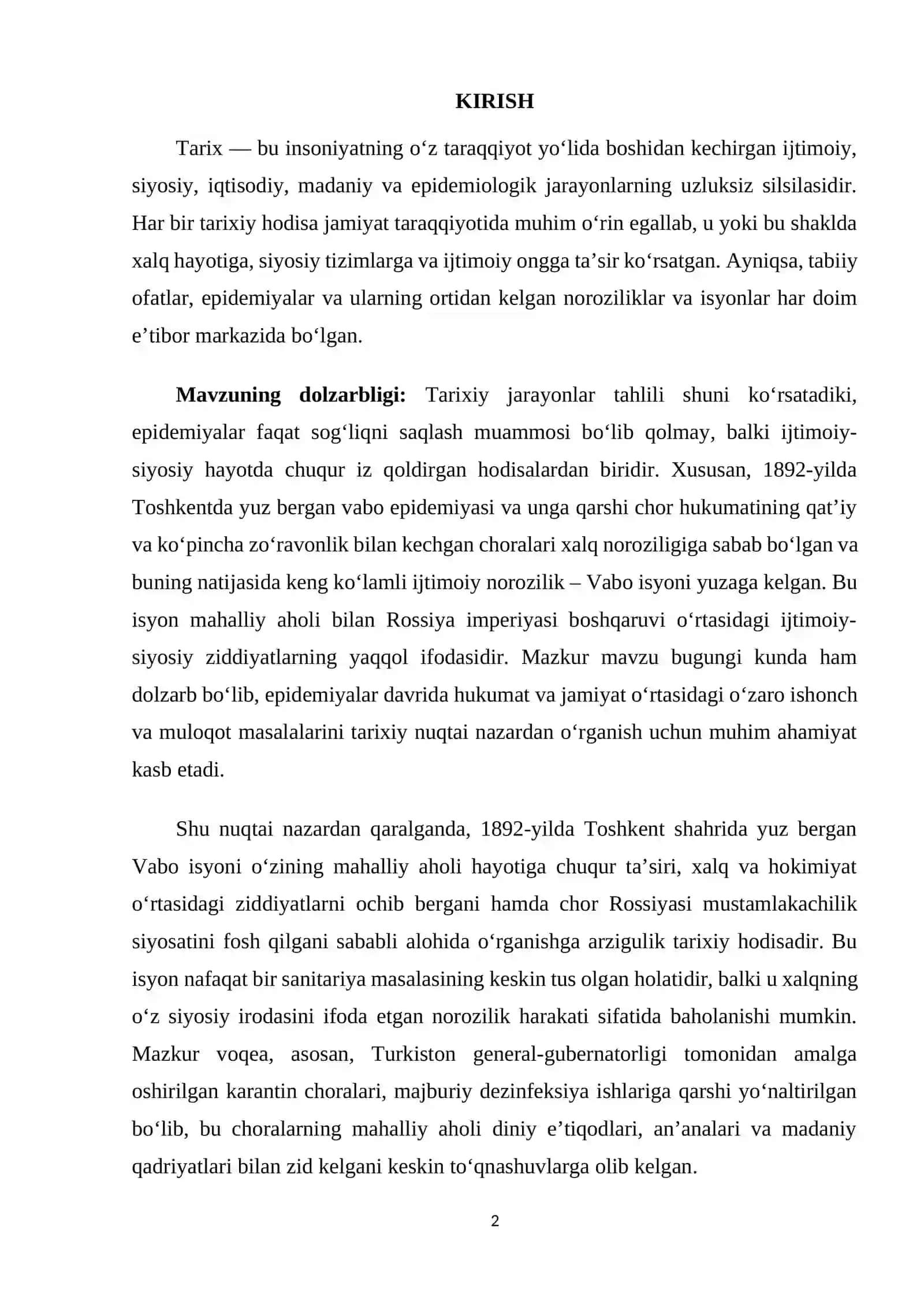 TOSHKENTDA VABO ISYONI 3