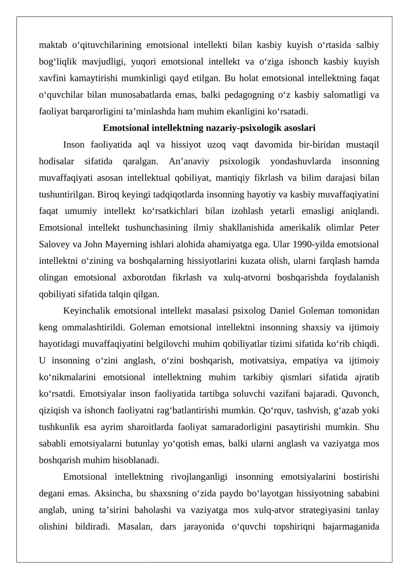 Pedagogik faoliyatda emotsional intellekt va uning ahamiyati 3