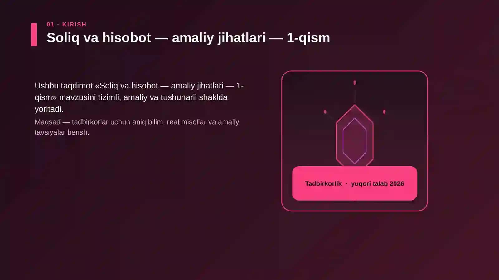 Soliq va hisobot - amaliy jihatlari - 1-qism 3