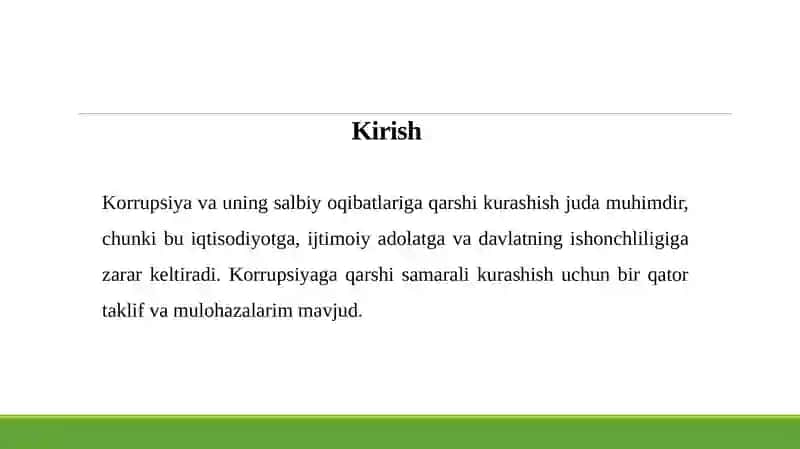 Korrupsiyavauning asoratlariga qarshi kurashish borasida taklif va mulohazalar 3