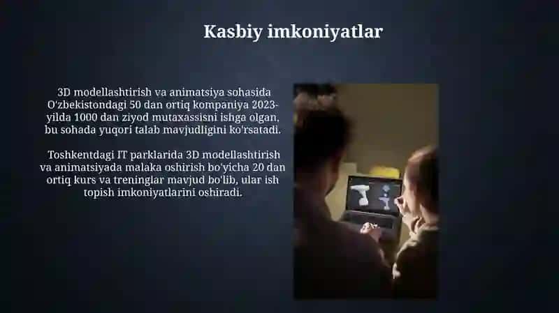 3D modellash va animatsiya 3