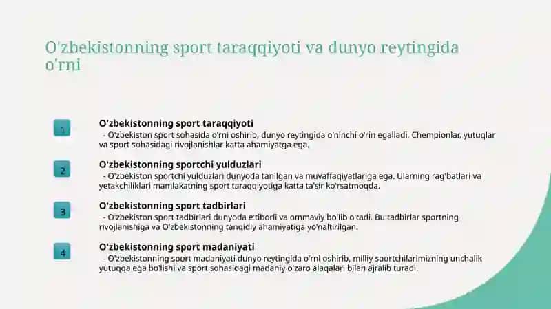 O'zbekiston jahon sportida 3