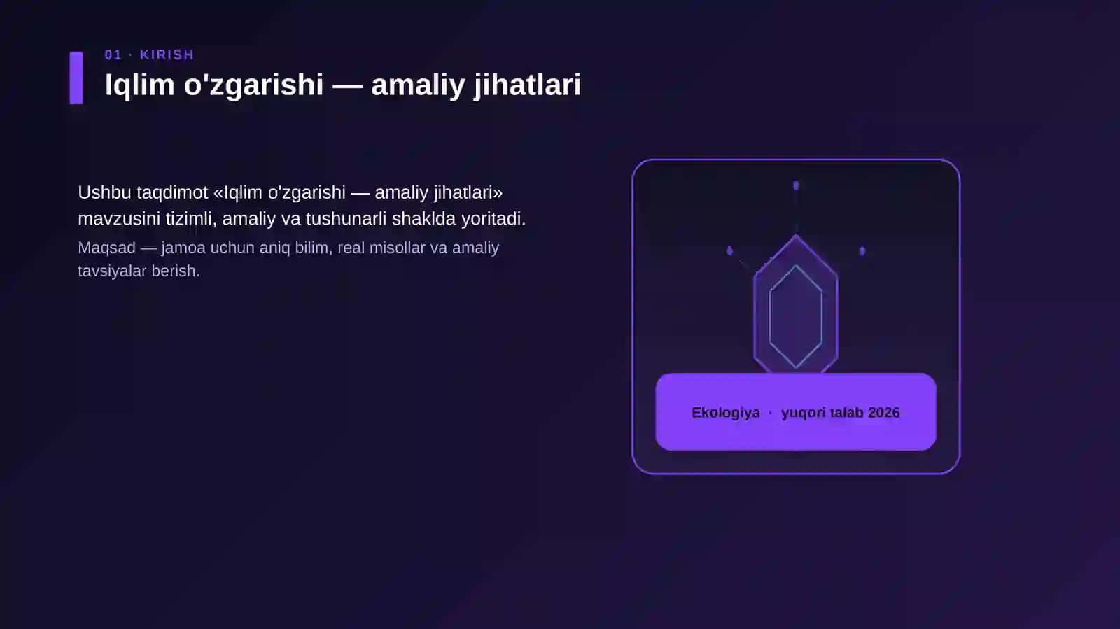 Iqlim o'zgarishi — amaliy jihatlari 3