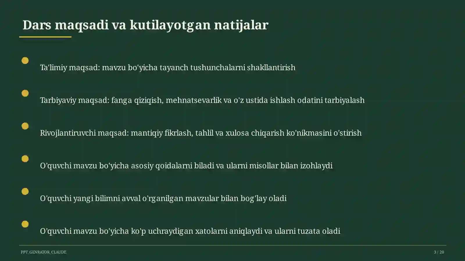 Word dasturida hujjat yaratish (6-sinf) 3