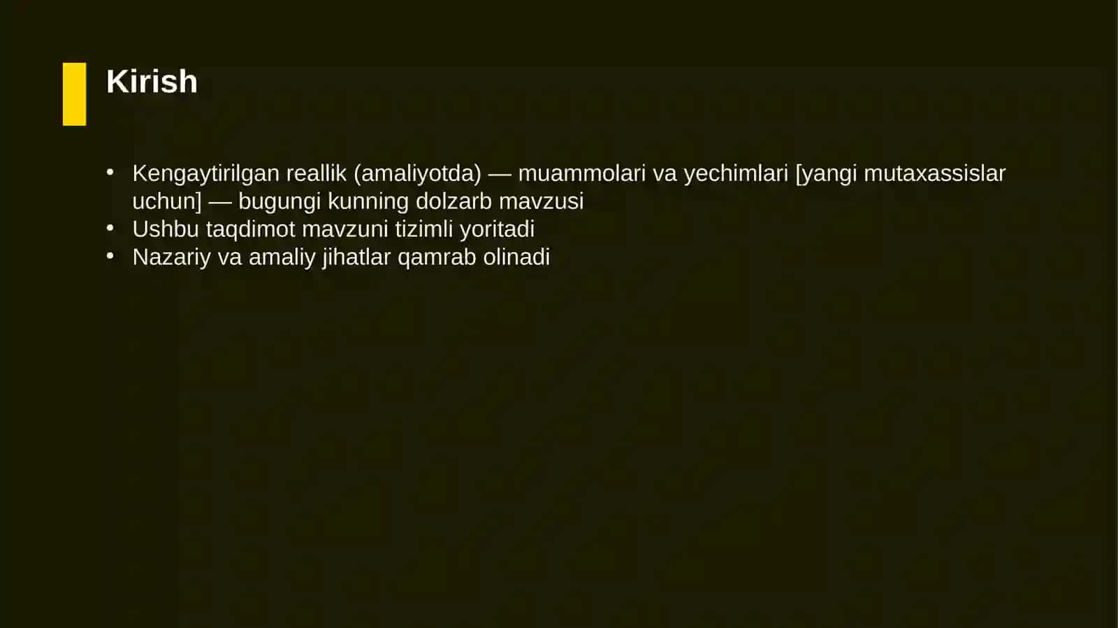 Kengaytirilgan reallik (amaliyotda) — muammolari va yechimlari [yangi mutaxassislar uchun] 3
