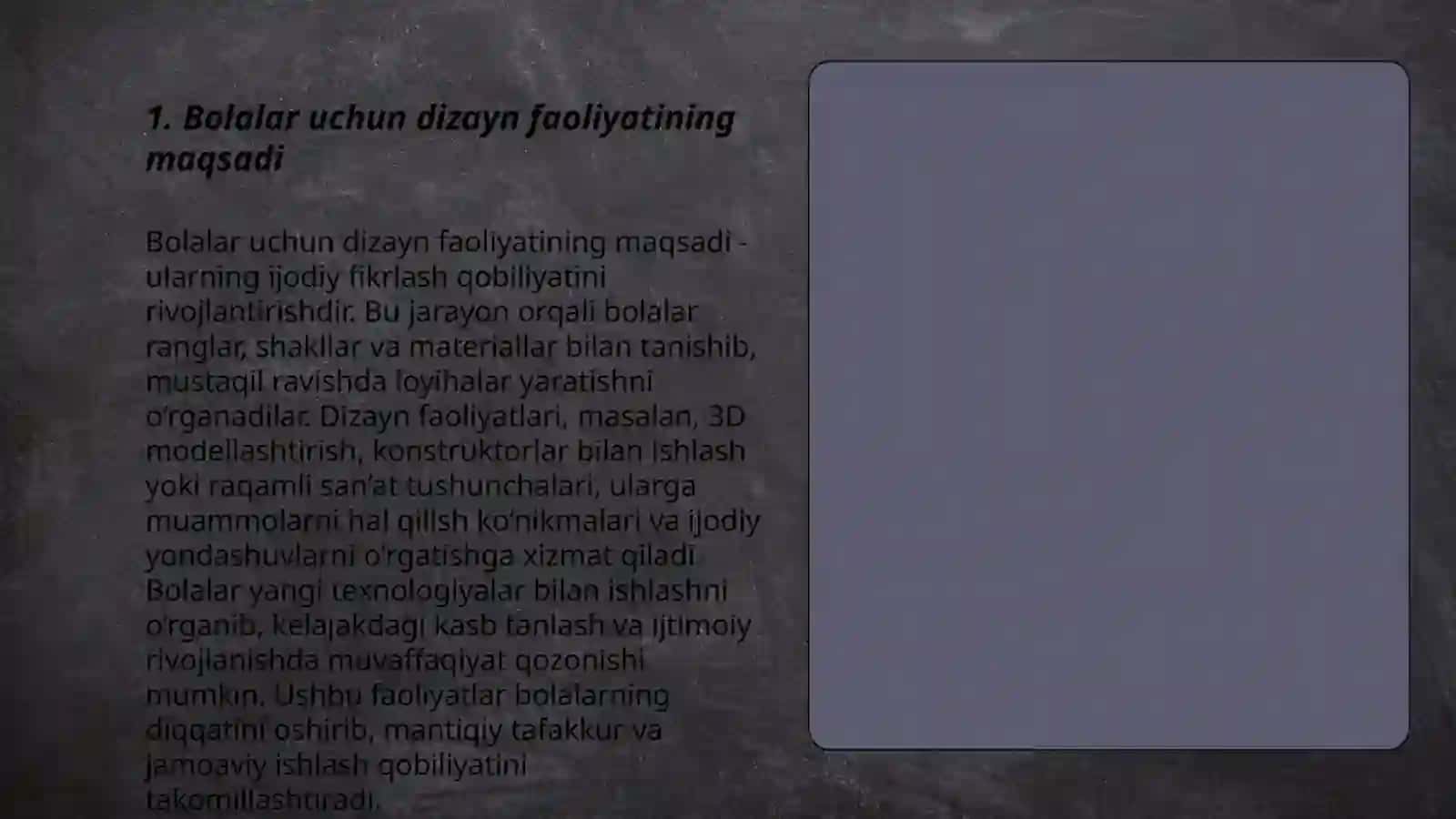 Bolalar Uchun Dizayn Faoliyatlarini Rivojlantirish 3