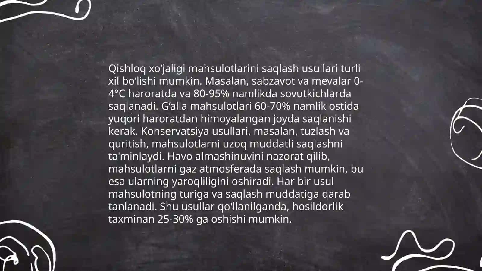 Qishloq xo'jaligi mahsulotlarini qayta ishlash 3