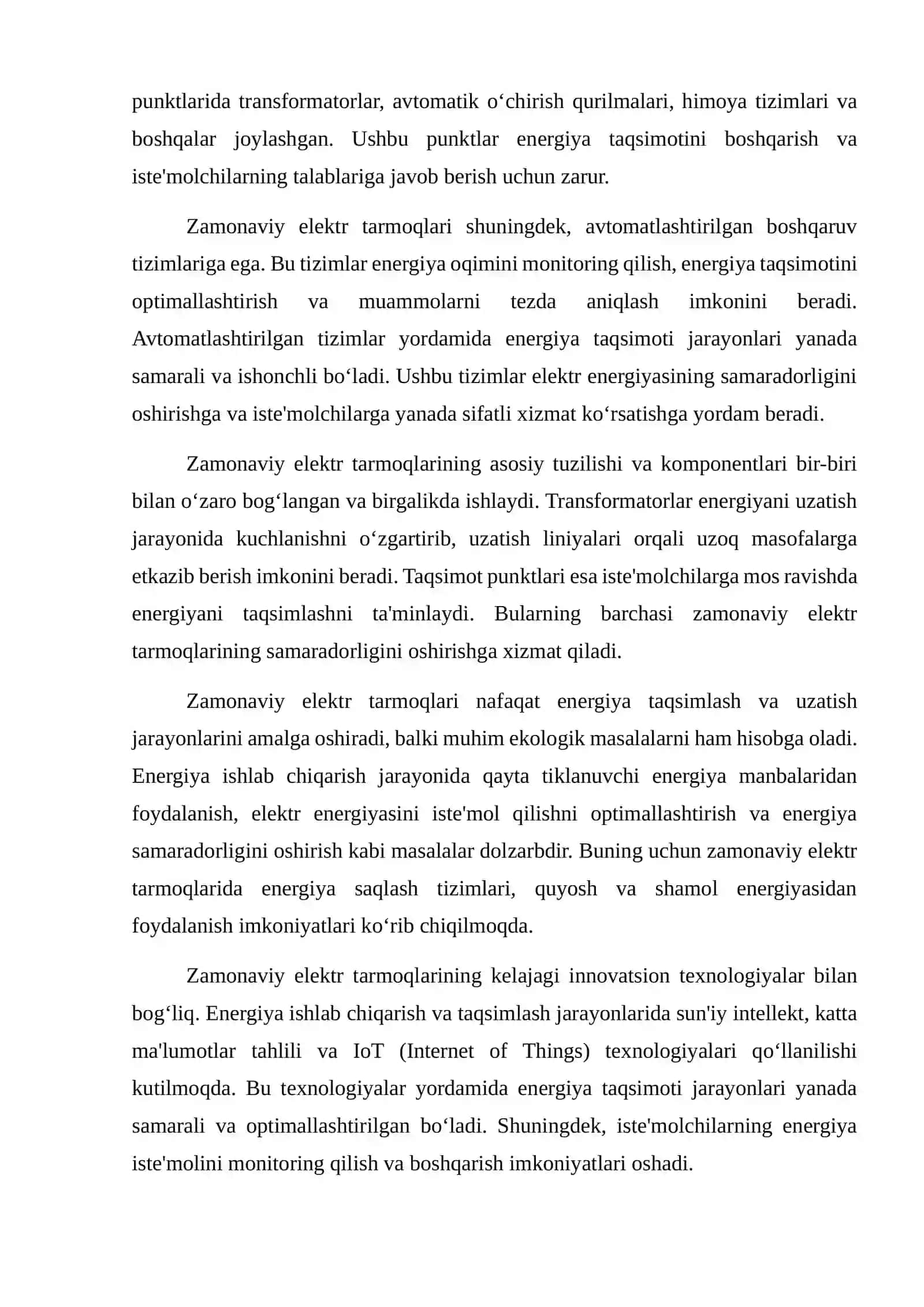 Zamonaviy elektr tarmoqlarini tuzilishi 3