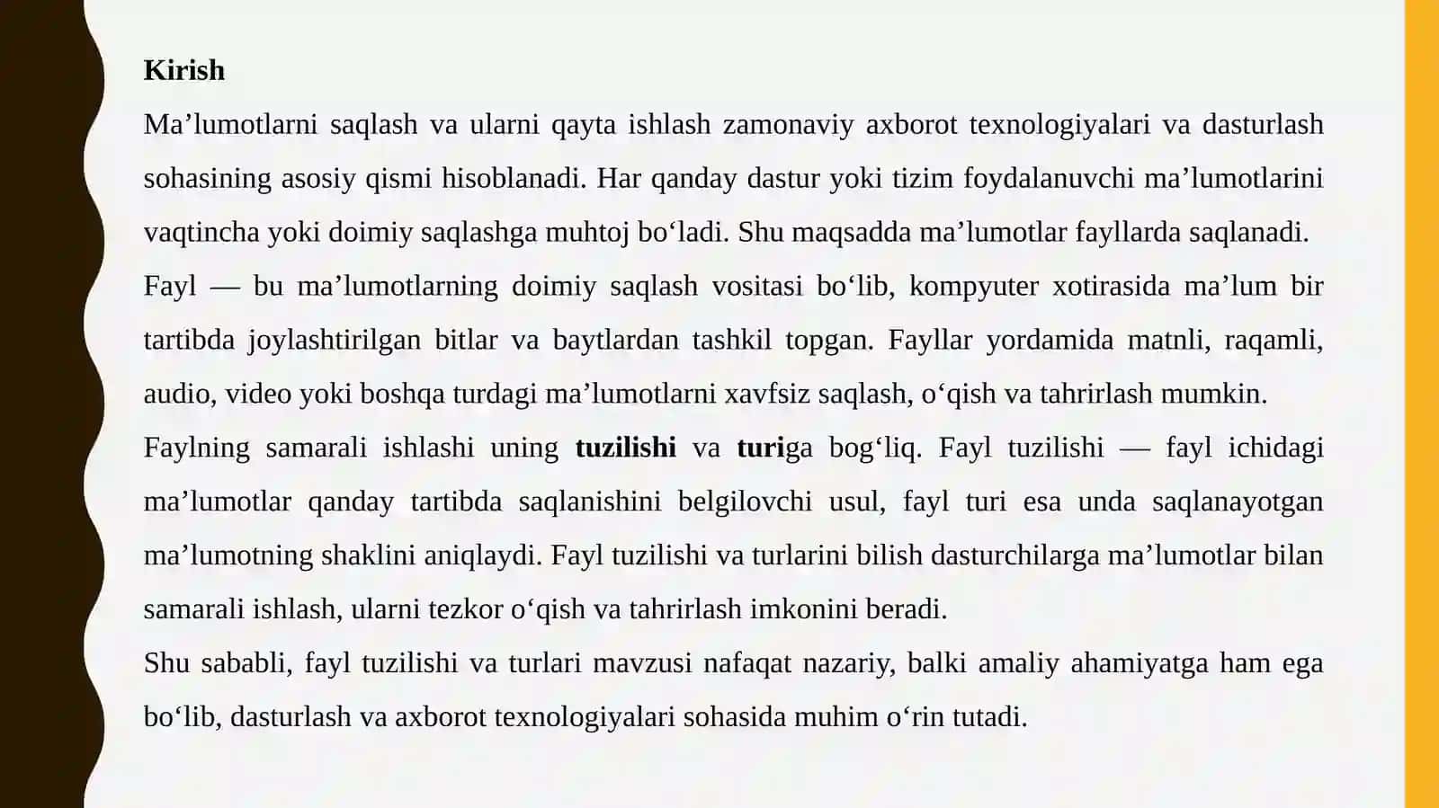 Fayltuzilishivaturlari 3